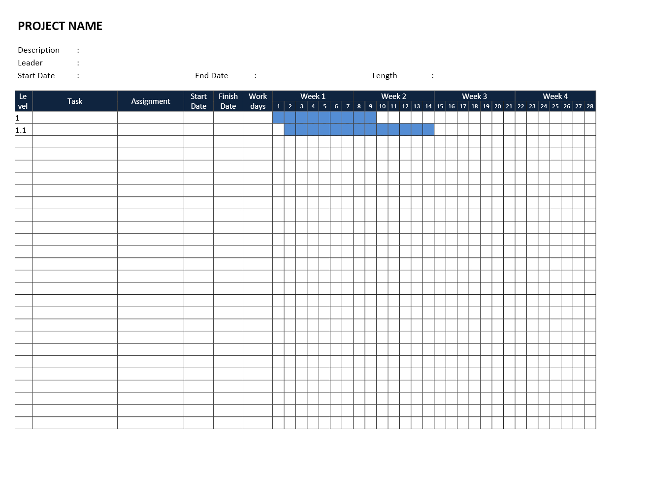 Gantt Chart Template With Gantt Chart Template For Word