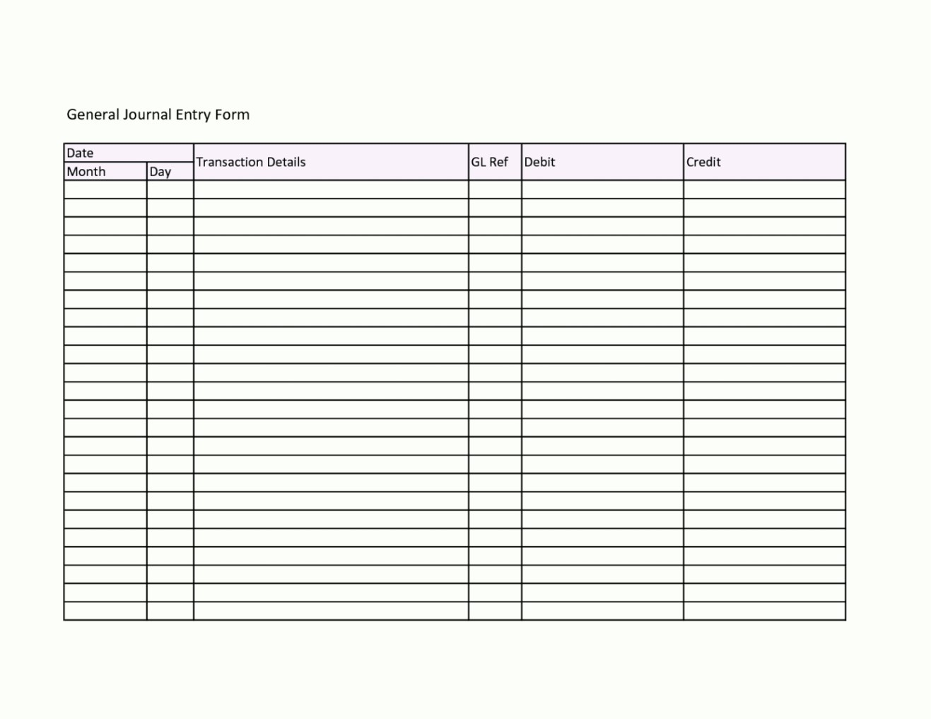 General Journal Accounting Template - Zoro.9Terrains.co With Accounting Journal Template Excel