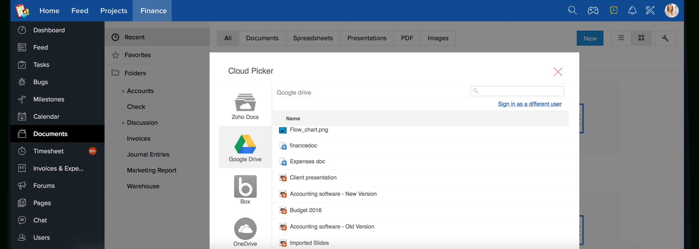 Google Project Management And Collaboration : Zoho Projects For With Google Bookkeeping Software
