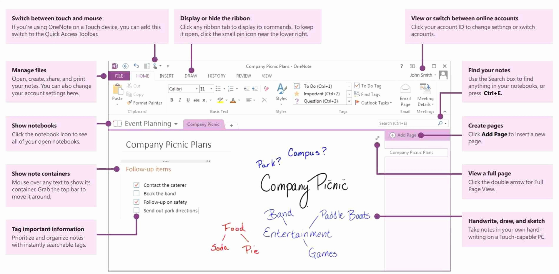 using onenote for project management