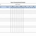 House Cleaning Schedule Template With Employee Weekly Schedule Template