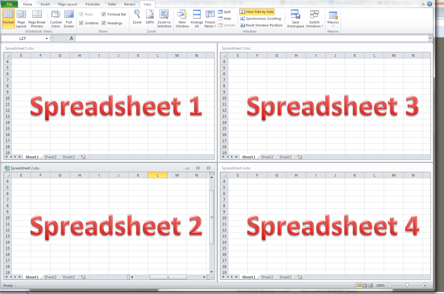 How Do I View Two Excel Spreadsheets At A Time? | Libroediting with Excel Spreadsheets