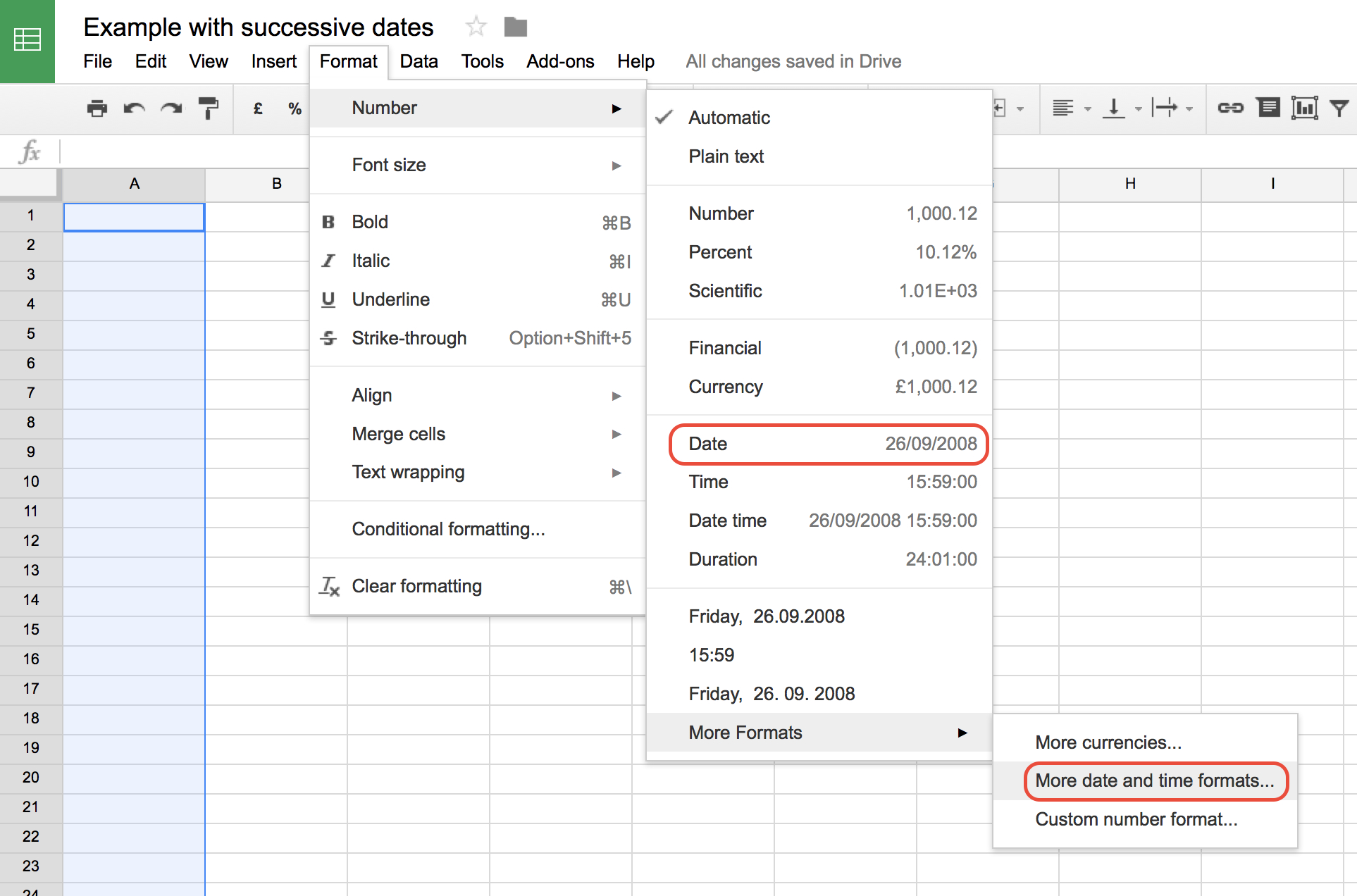 How To Fill A Column With Sequential Dates In Google Sheets - Web to Google Spreadsheets