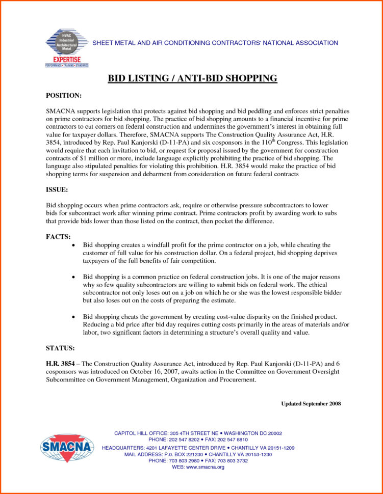 How To Make A Construction Bid Proposal   Zoro.9Terrains.co To Construction Bid Form Free