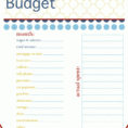 How To Set Up A Monthly Budget In Excel | Homebiz4U2Profit Intended For Monthly Budget Planner Excel Free Download