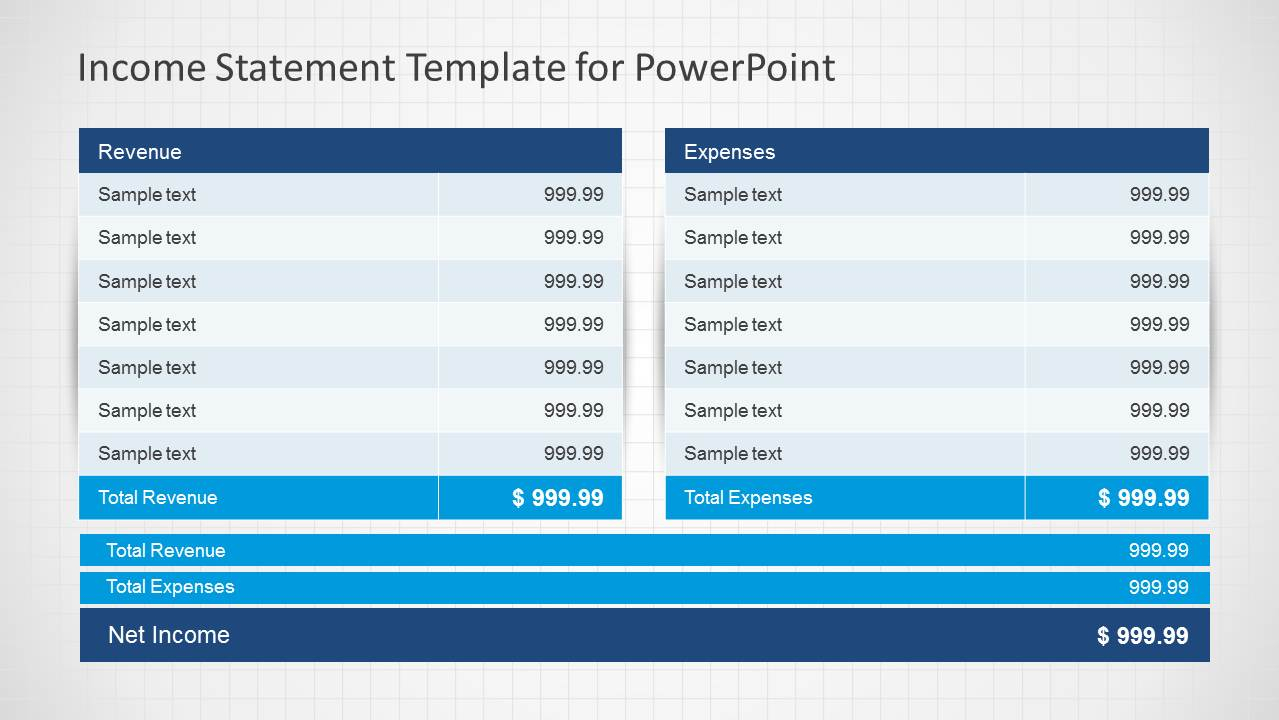 Income Statement Powerpoint Template - Slidemodel inside Financial Statements Templates