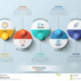 Infographic Design Template With Circular Elements, 5 Steps To With Project Management Design Templates