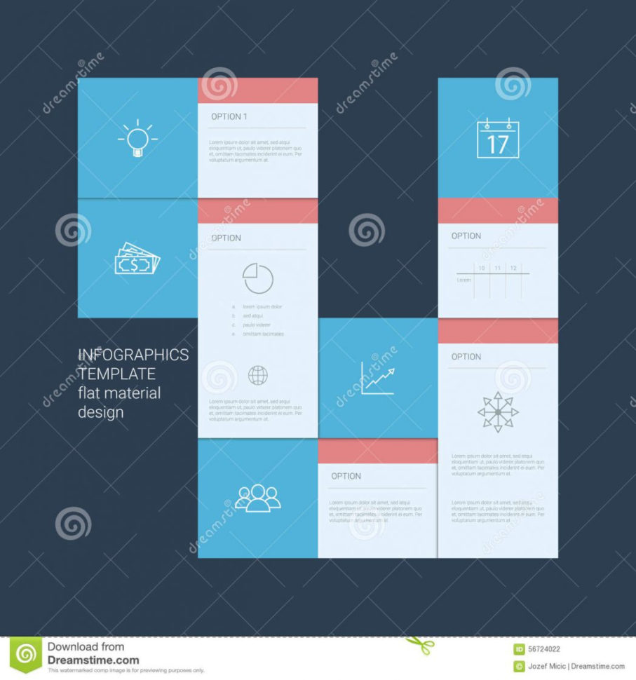 Infographics Template Menu Options Elements Stock Vector Material For Project Management Design Templates