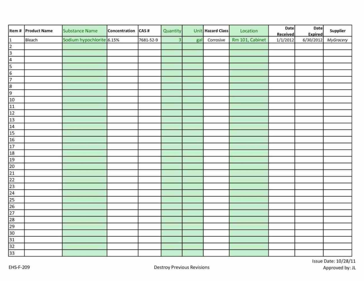 Inventory Templates U Samples In Excel Spreadsheet Hotel With Inside Samples Of Spreadsheets