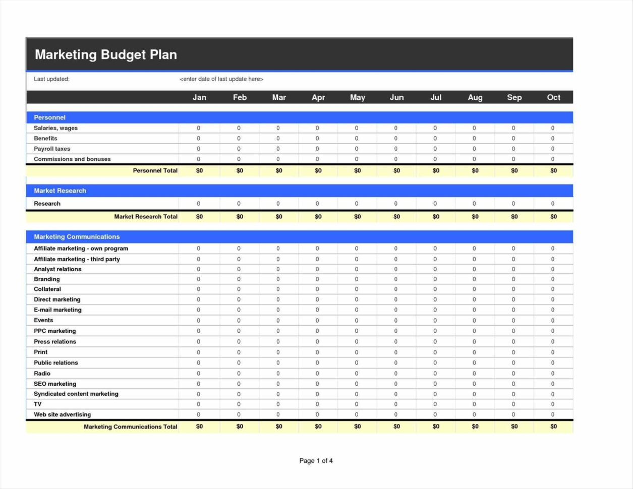 Layout Inventory Count Sheet Vs Marketing Budget Template Excel As Intended For Sample Marketing Budget Spreadsheet