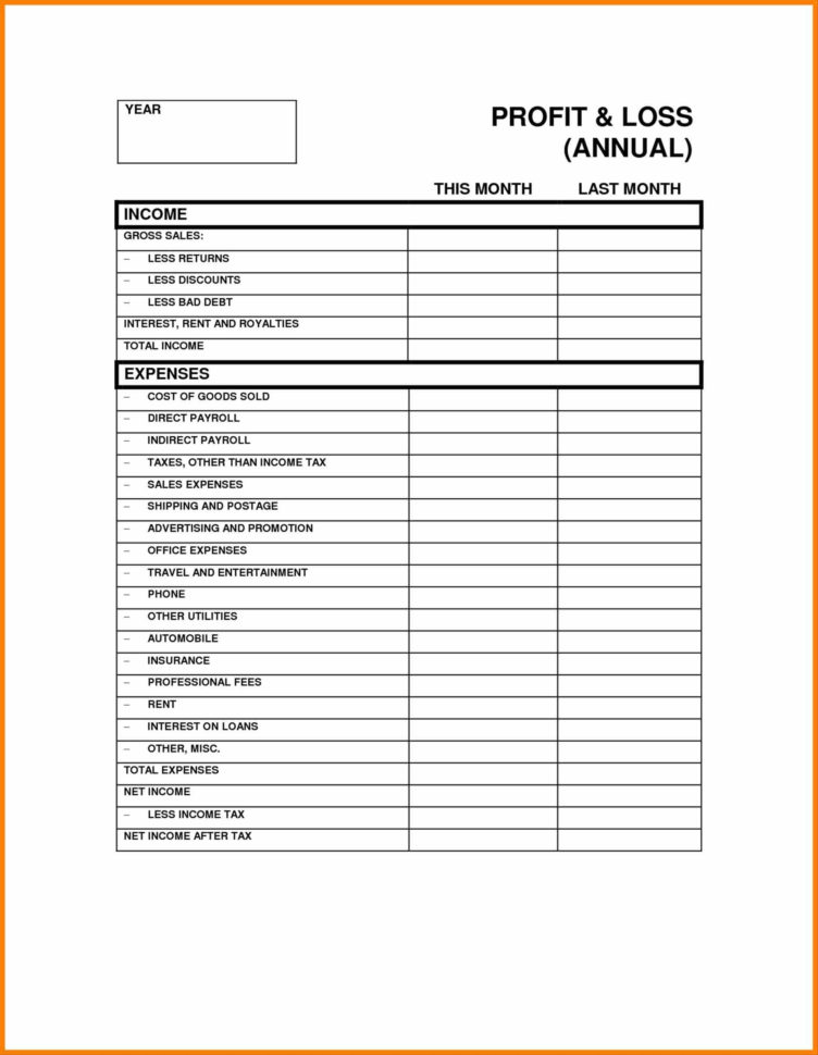 Loss Statement Loss Statement Form Executive Advisor Cover Letter Inside Quarterly Profit And Loss Statement Template