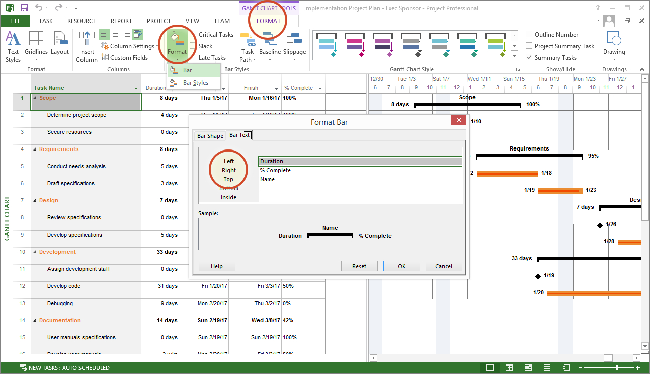 Microsoft Project Tutorial: Exporting To Powerpoint In Gantt Chart Template Microsoft Project