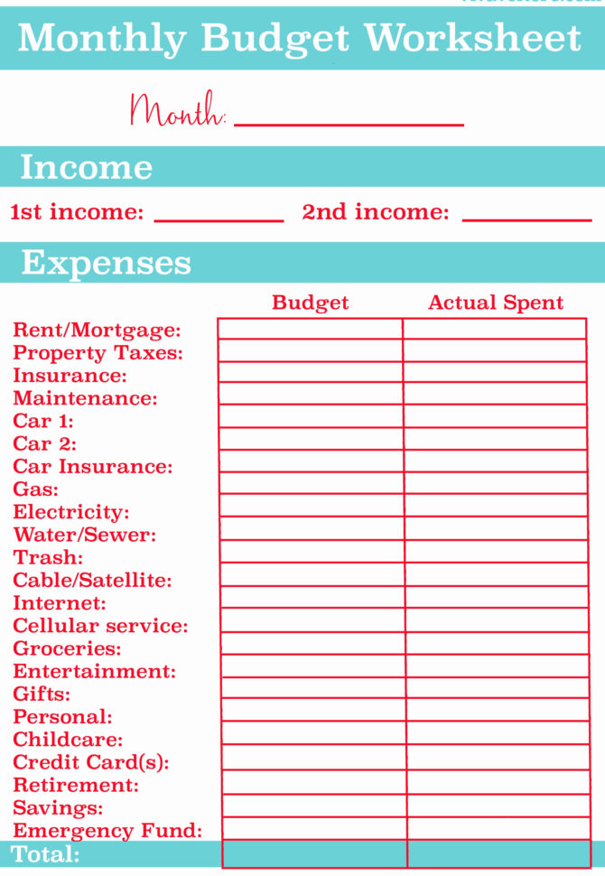 Monthly Budget Spreadsheet Dave Ramsey Inspirational Dave Ramsey Bud Intended For Monthly Budget Spreadsheet