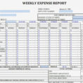 Monthly Business Expense Template Weekly Report And Sheet Sample 768 Inside Monthly Business Expense Template