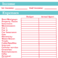 Online Budget Spreadsheet   Durun.ugrasgrup In Personal Expense Spreadsheet Template Free