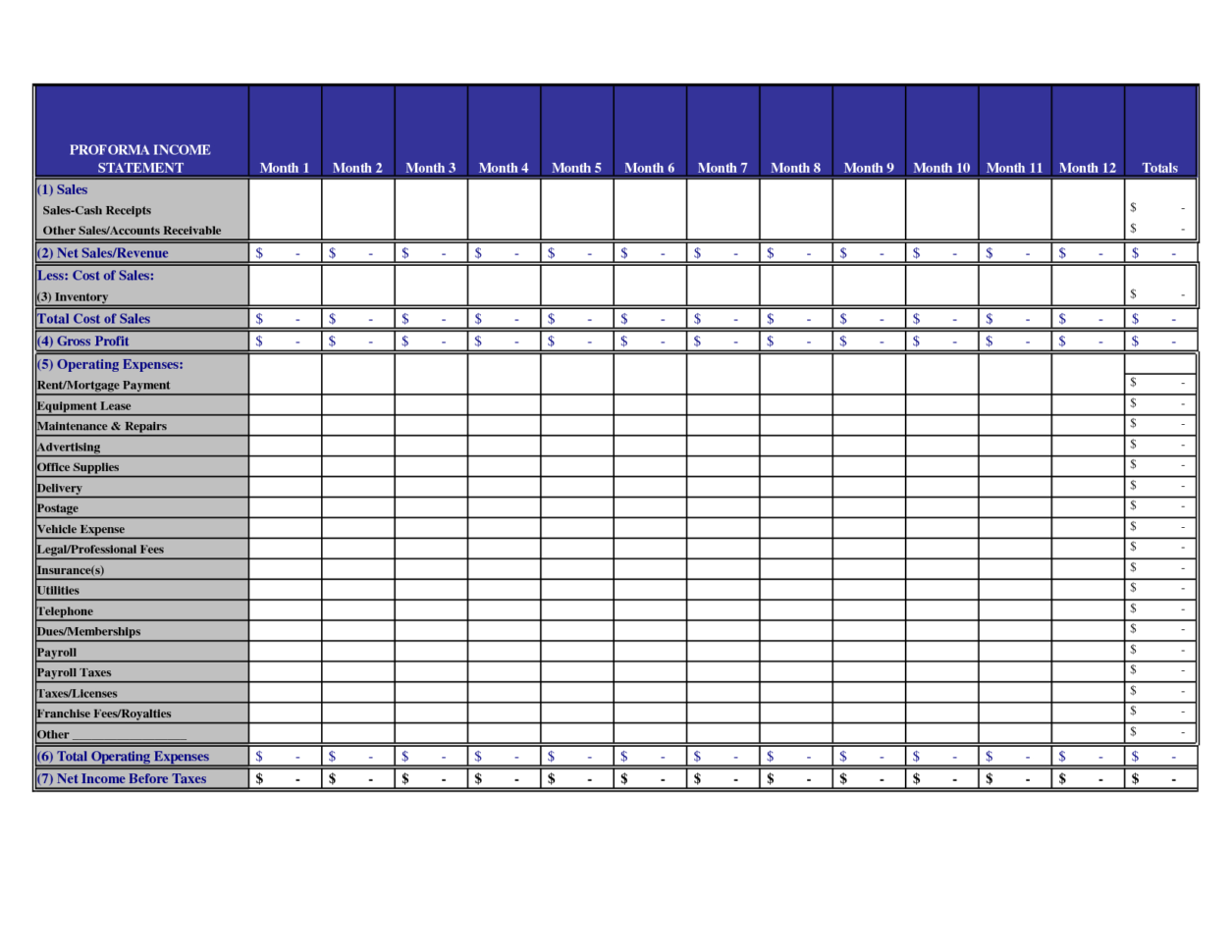 Operating Income Statement Sample Sample Income Statement For Small With Sample Income Statement For Small Business