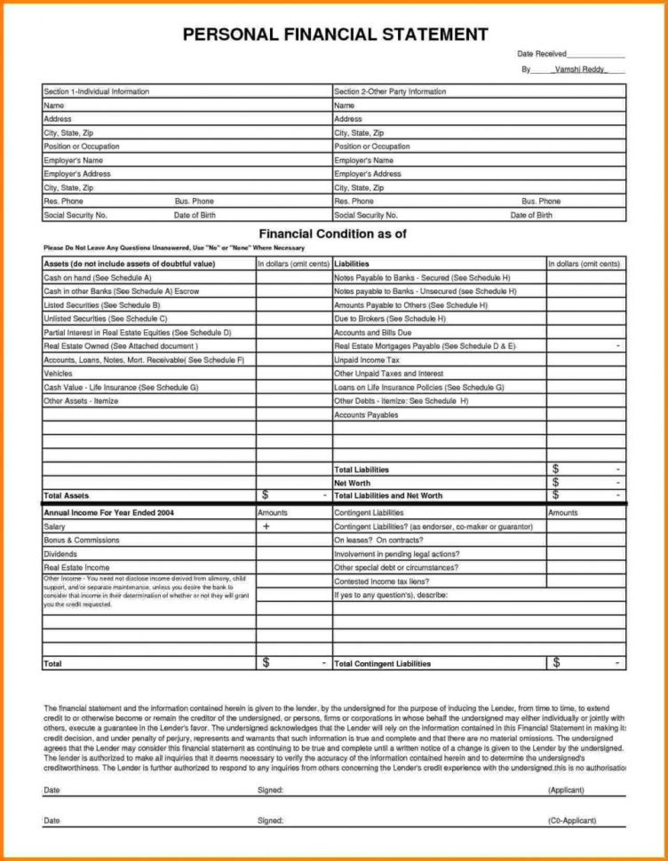 Personal Income Statement Template Word Profit And Loss Form In Income Statement Template Word