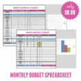 Personal Monthly Budget Spreadsheet Template Excel Budgeting Monthl With Personal Budgeting Spreadsheet Excel