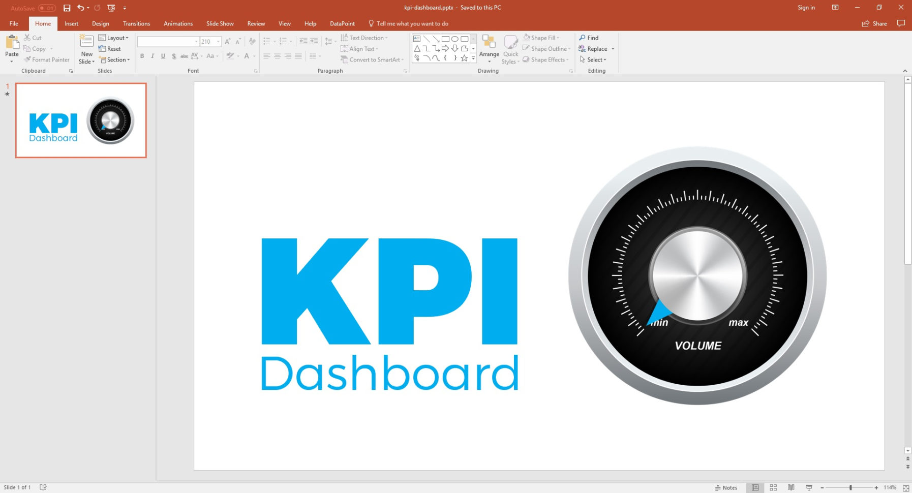 Powerpoint Dashboard   How To Add Gauges • Presentationpoint Throughout Free Excel Dashboard Gauges