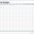 Printable Budget Worksheets Pdf Personal Spreadsheet Worksheet File Throughout Monthly Bill Spreadsheet Template