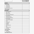 Printable Profit And Loss Statement Form Asafonggecco Regarding All To Simple Profit And Loss Statement Template For Self Employed