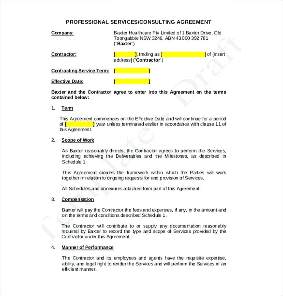 Professional Services Agreement Template Awesome Agencyagreement With Bookkeeping Contract Template Canada