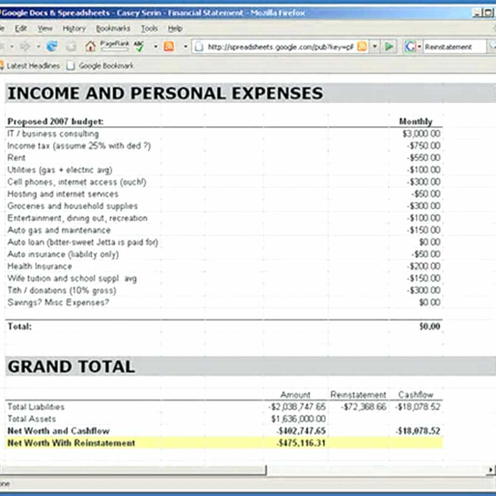 Profit Loss Balance Sheet Template Household Balance Sheet Template intended for Profit Spreadsheet Template