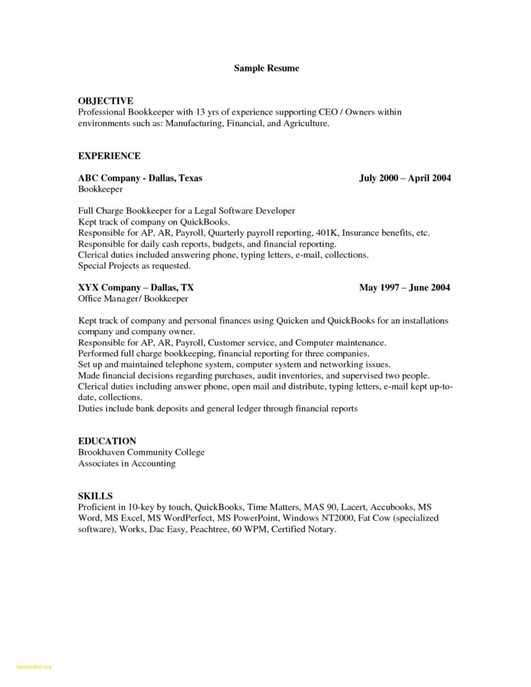 Resume : Bookkeeper Resume Save Bookkeeping Example Beautiful Sample In Bookkeeping Reports Samples