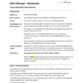 Resume : Resume Templates Full Charge Bookkeeper Sample Excellent Inside Office Bookkeeping Template