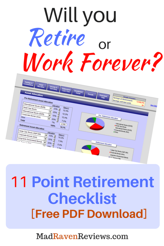 Retirement Preparation Checklist [Free Pdf] With Calculator Intended For Retirement Calculator Spreadsheet