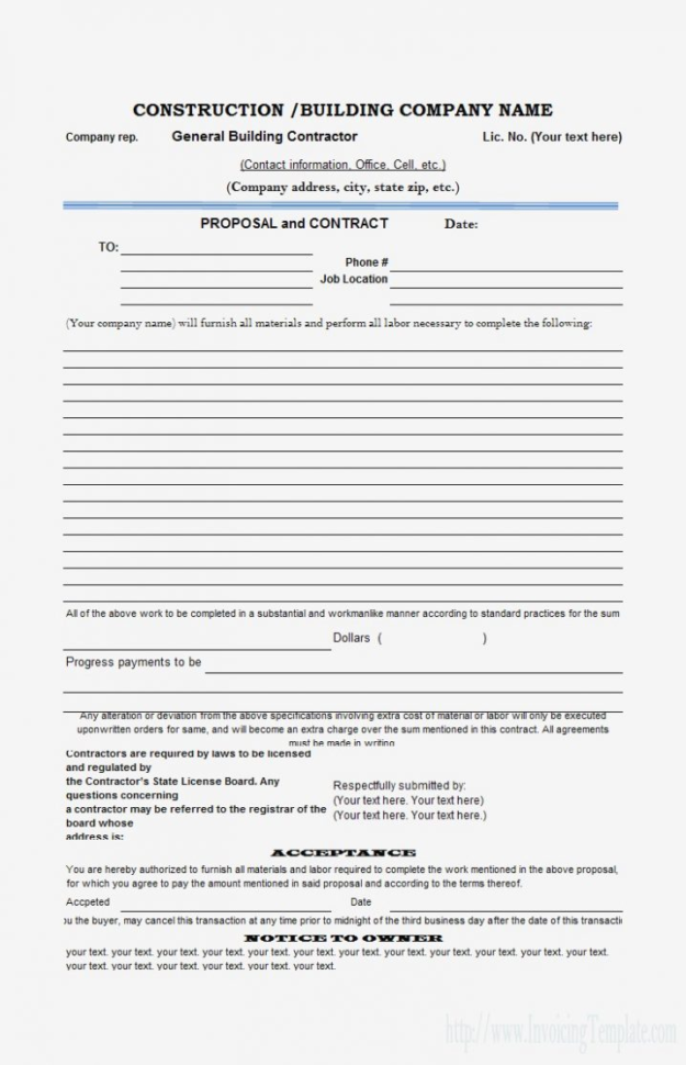 Sample Estimate Form Compatible Photograph Add Construction Proposal With Construction Estimate Form