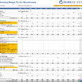 Sample Marketing Budget Spreadsheet 2018 Excel Spreadsheet Templates With Sample Marketing Budget Spreadsheet