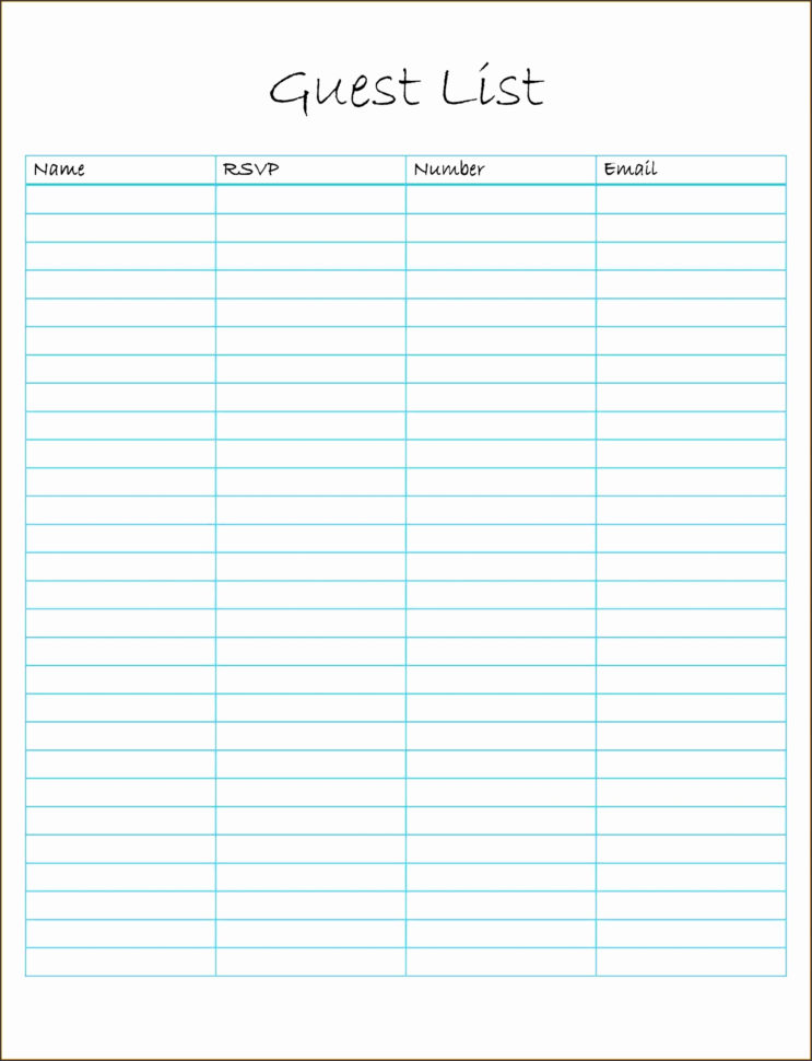 Sheet Wedding Guest List Excel Template Free Templates Printable Throughout Wedding Guest List Spreadsheet Template