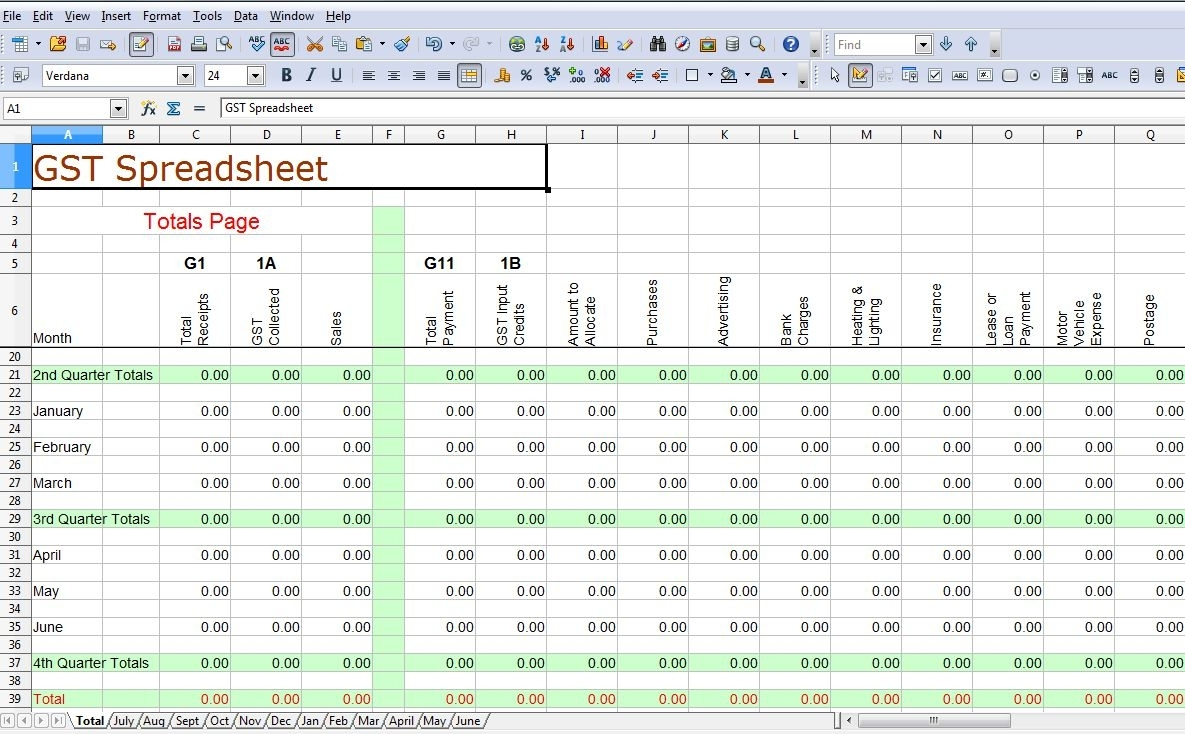 Accounting Spreadsheet Templates For Small Business