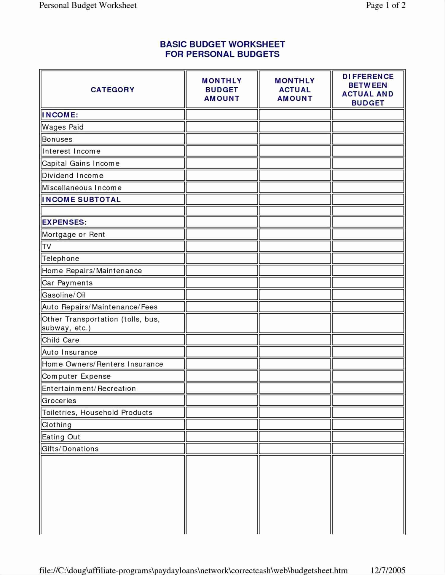 Small Church Budget Sample Fresh Gala Bud Template Guvecurid Throughout 
