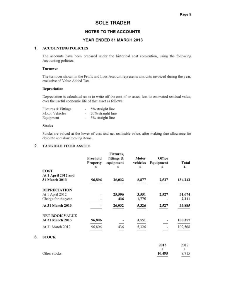 sole trader business plan sample