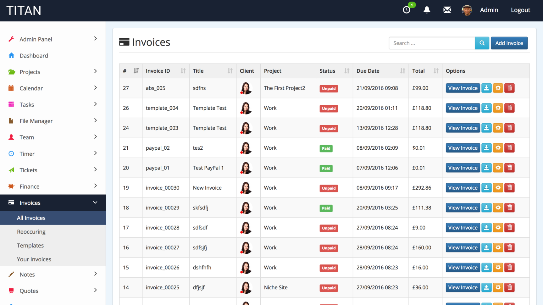 Titan Project Management Systempatchesoft Codecanyon with Project