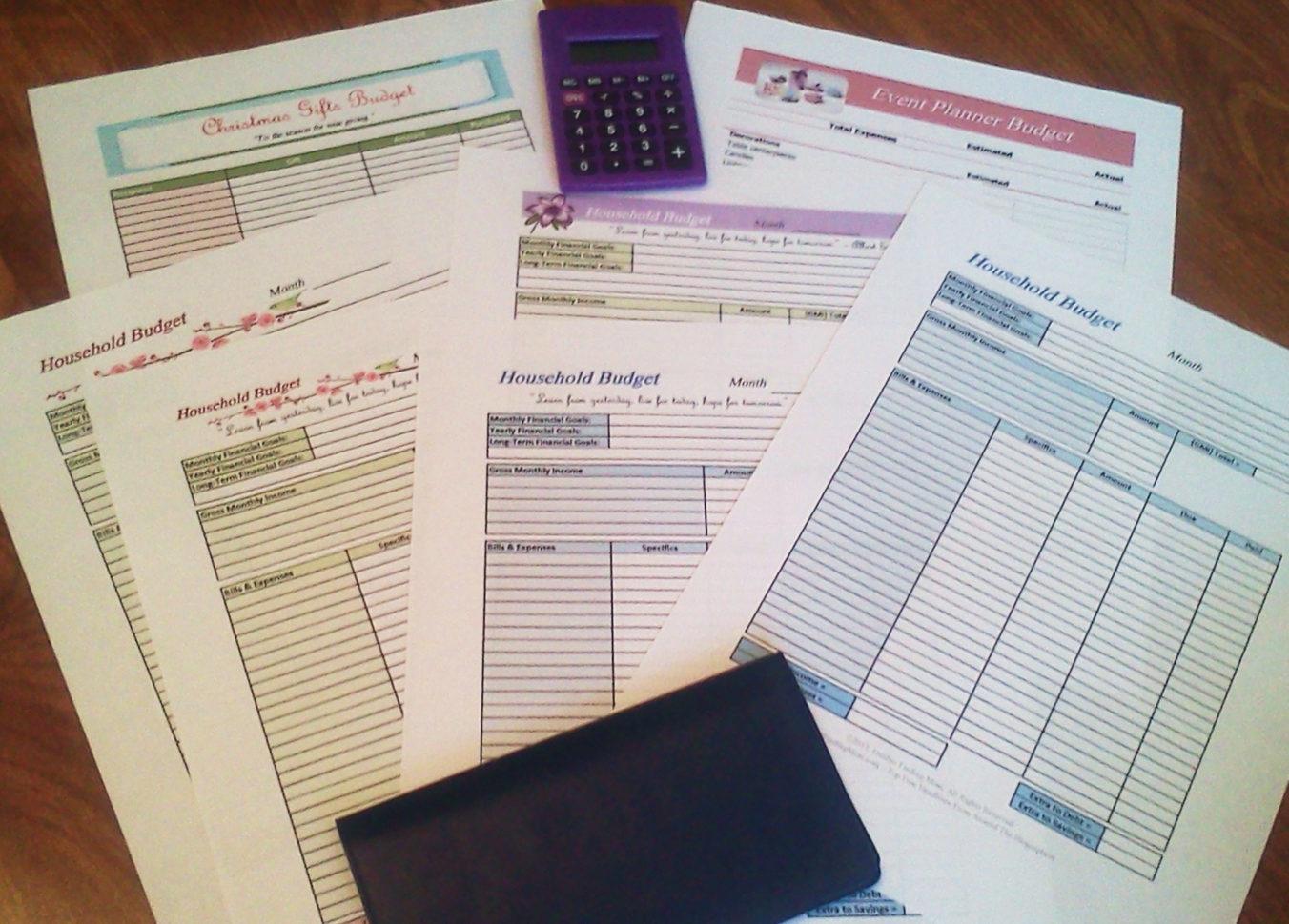 Using Free Financial Templates To Organize Your Household Budget With Financial Budget Template Free