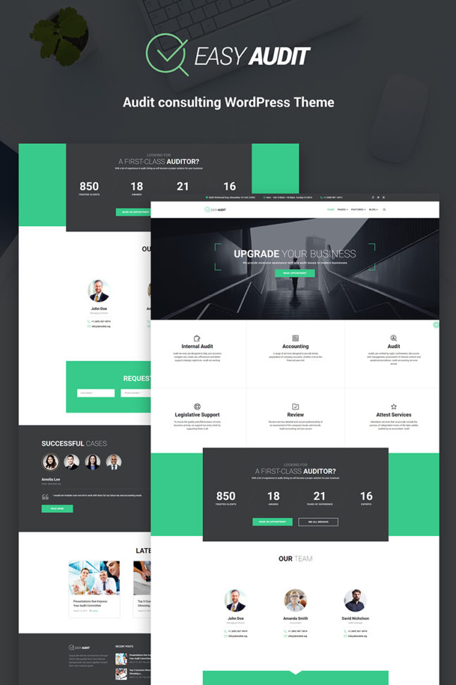 Website Template #66145 Financial Finance Audit Custom Website For Bookkeeping Website Templates