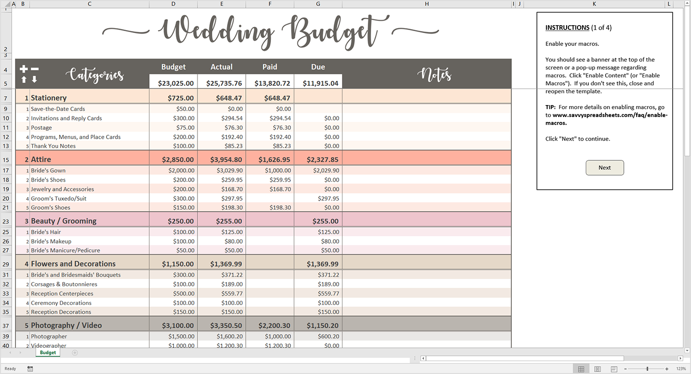 Wedding Budget Spreadsheets As Excel Spreadsheet Templates Database for Wedding Budget Spreadsheet Template