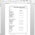 Weekly Financial Report Template With Manual Bookkeeping Template