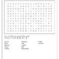 Word Search Puzzle Generator For Worksheet Generator