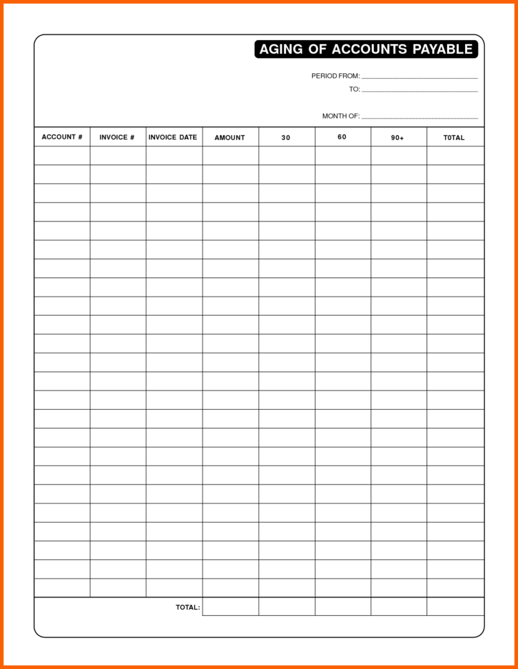 Accounts Receivable Ledger Template