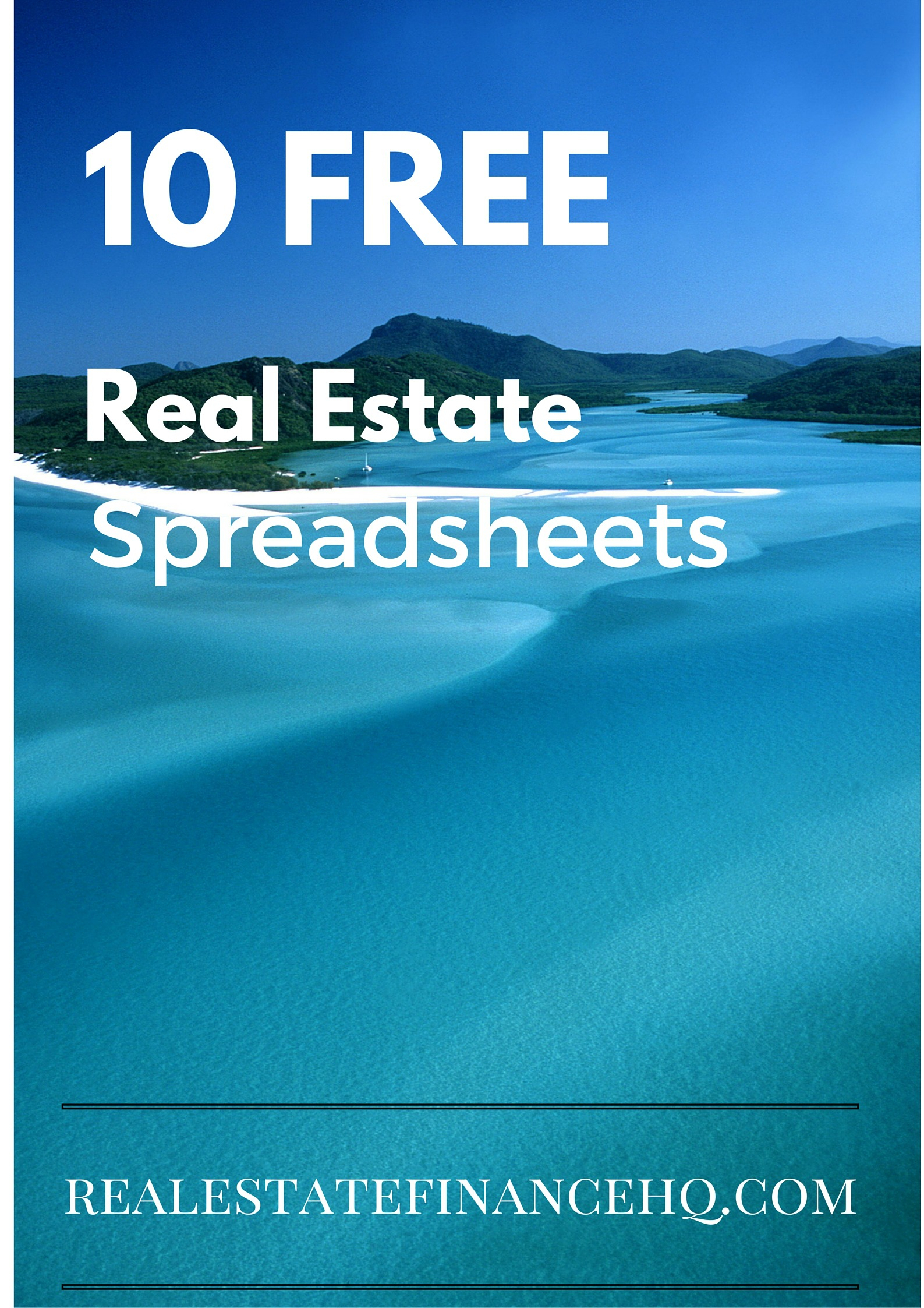 10 Free Real Estate Spreadsheets - Real Estate Finance And Real Estate Investment Spreadsheet Template