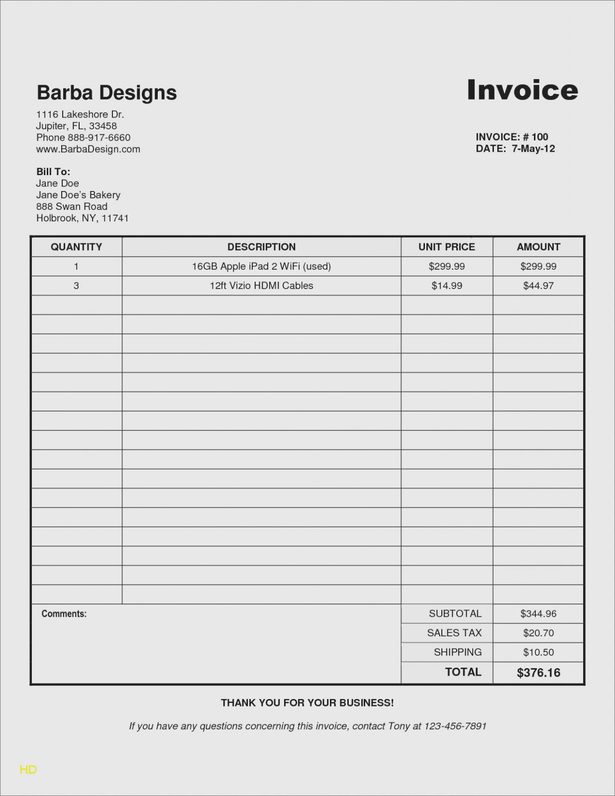 free invoice maker google