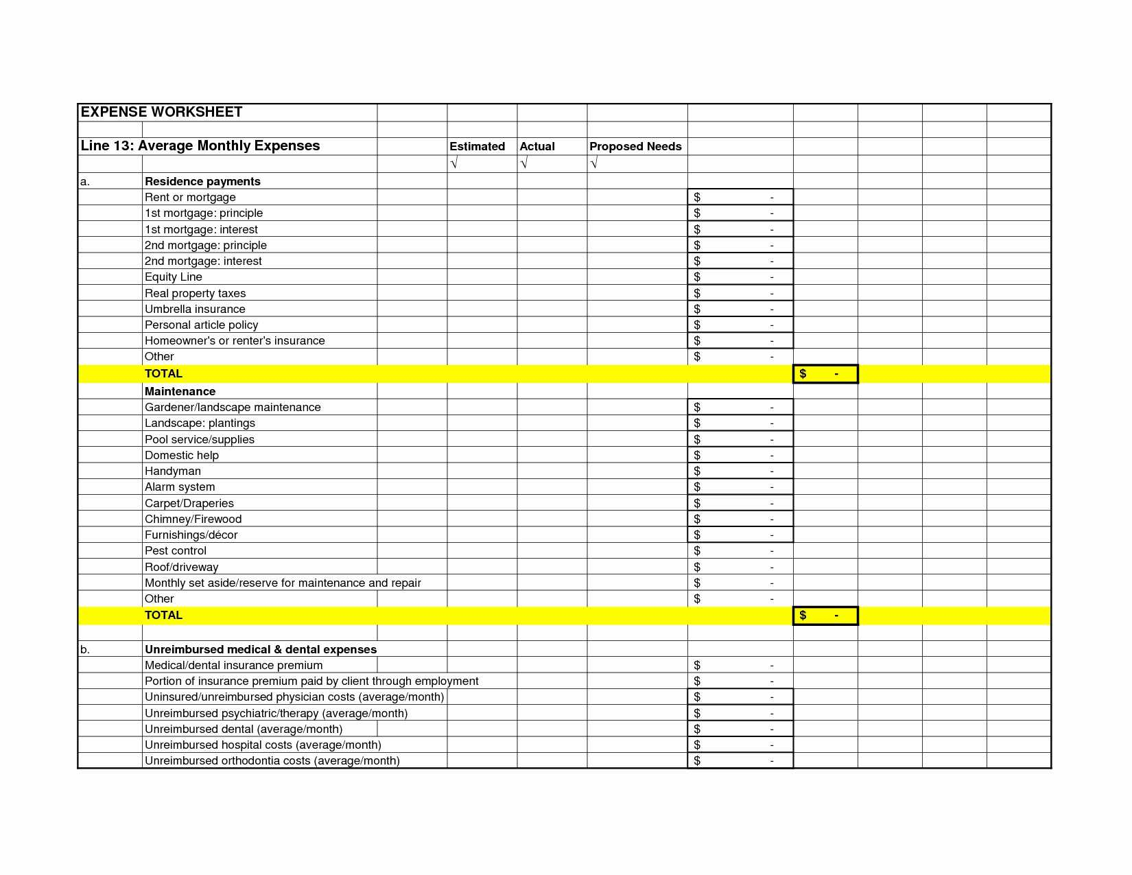 14 Best Of Farm Expense Spreadsheet Excel Twables.site with Monthly