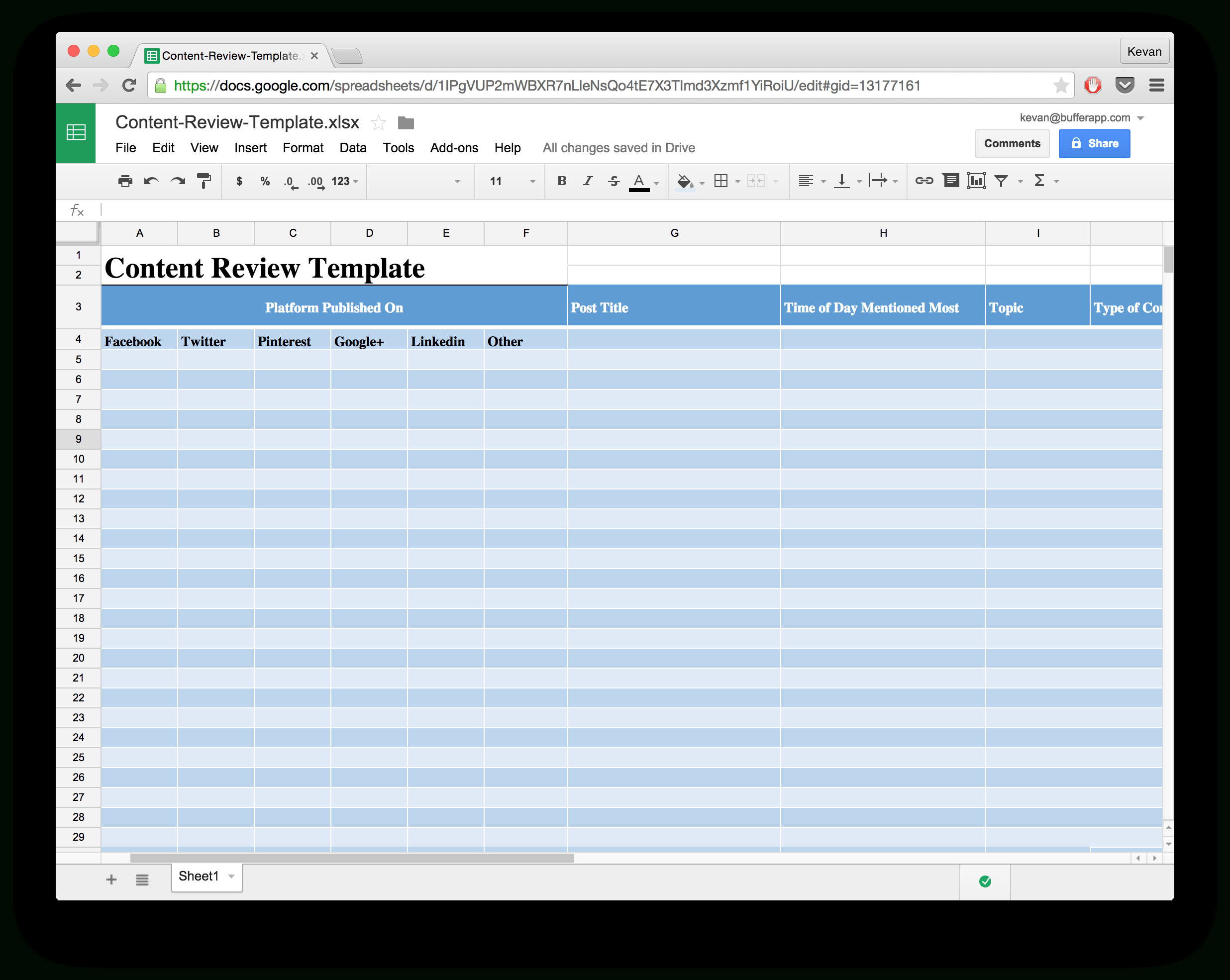 15 New Social Media Templates To Save You Even More Time Throughout Social Media Tracking Spreadsheet