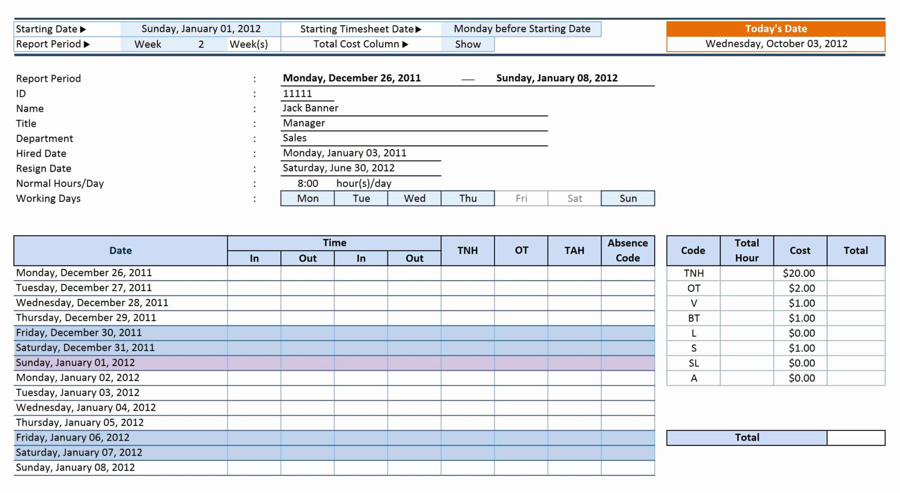 time clock calculator free download