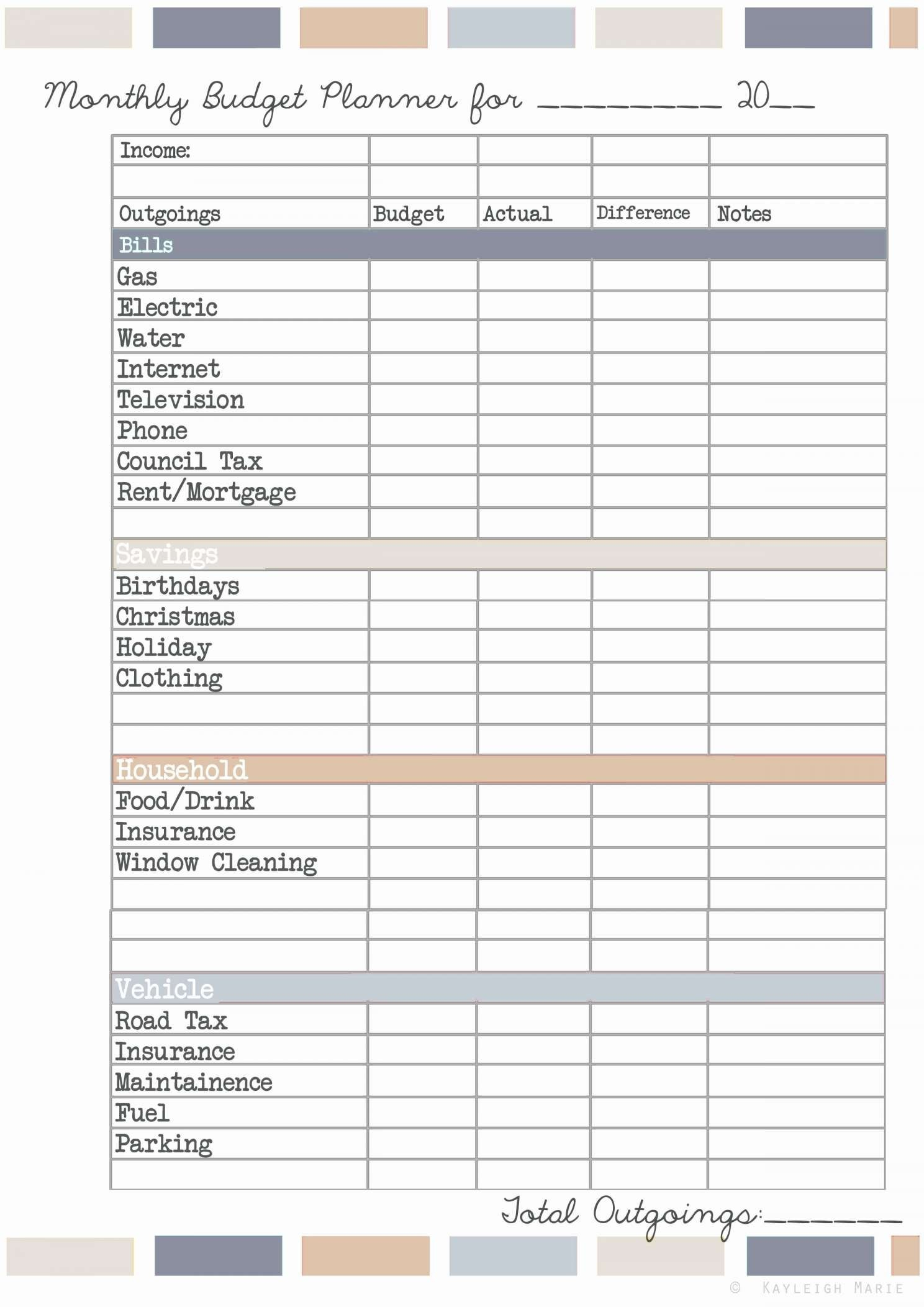 29 Lovely How To Plan Monthly Home Budget | Beadsshop-Tune and Household Budget Calculator Spreadsheet