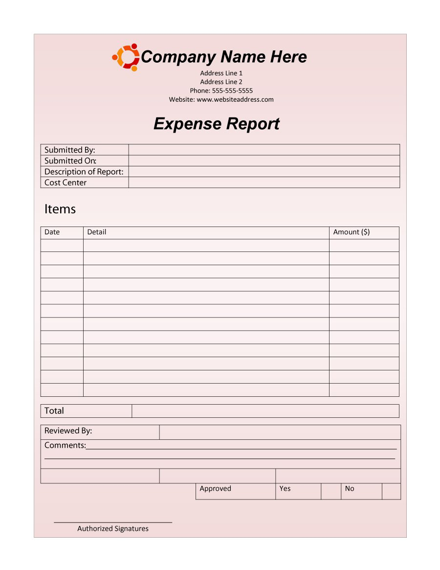 40+ Expense Report Templates To Help You Save Money - Template Lab intended for Generic Expense Report